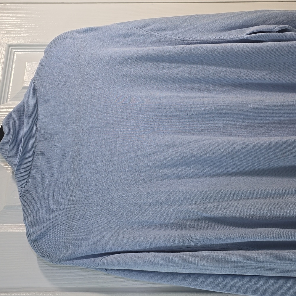 Ronni Nicole Light Blue Open Front Knit Cardigan Sweater - Picture 12 of 12